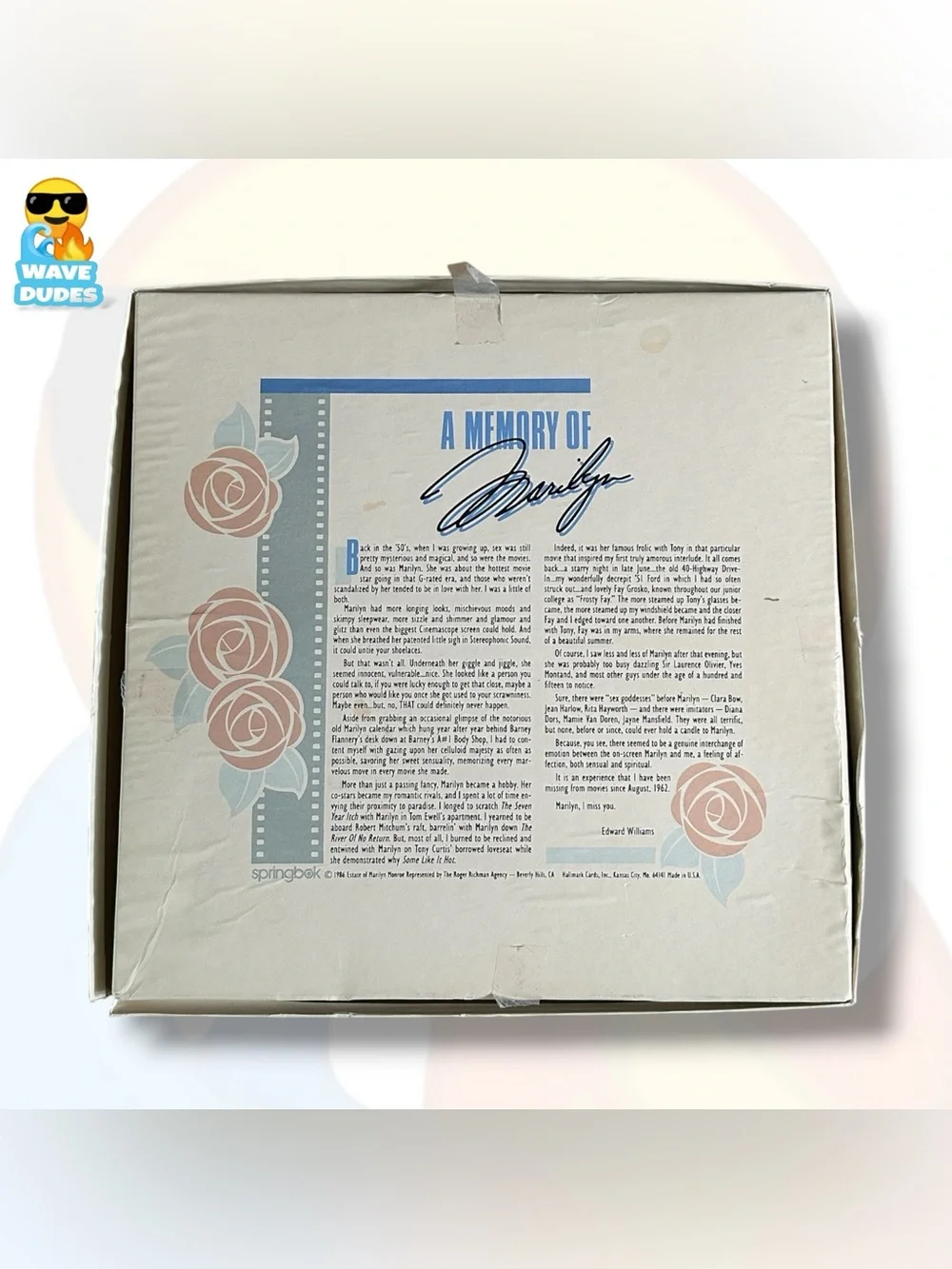 Springbok 1986 Forever Ours, Marilyn Monroe Jigsaw Puzzle